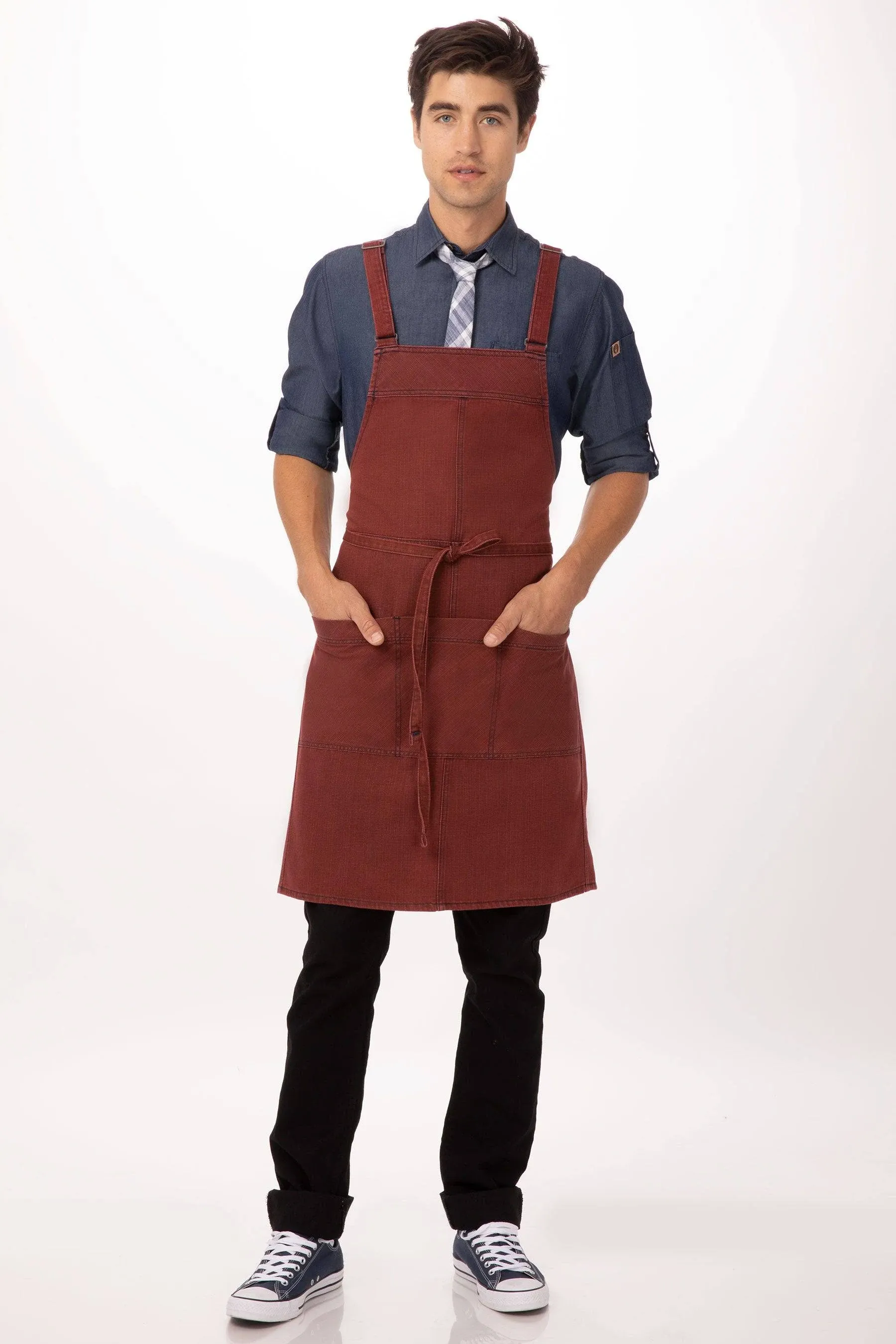 Chef Works Uptown Cross-Back Bib Apron