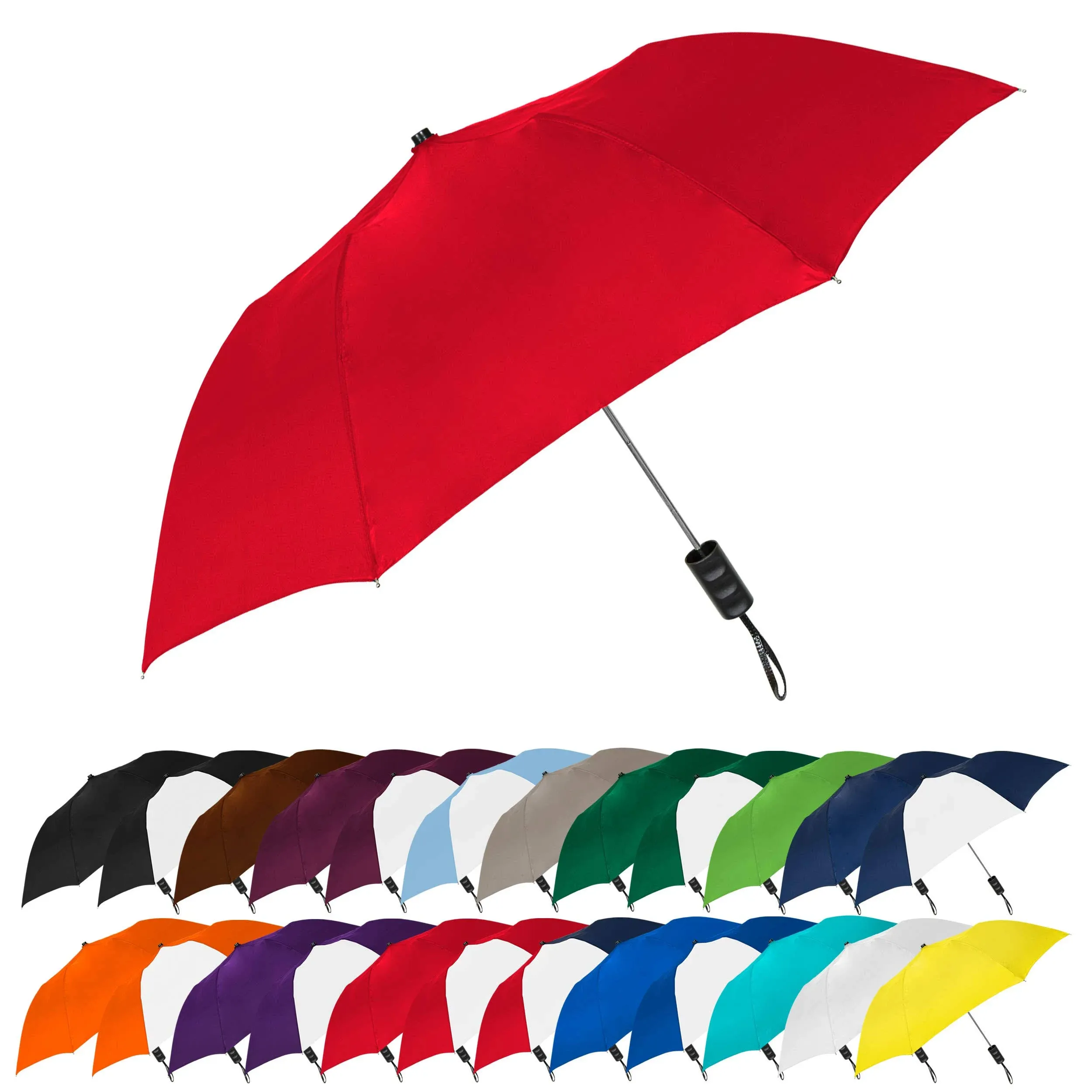 Red UMBRELLAS Spectrum Popular Style 15&#034; Automatic Open Umbrella Light Weight 