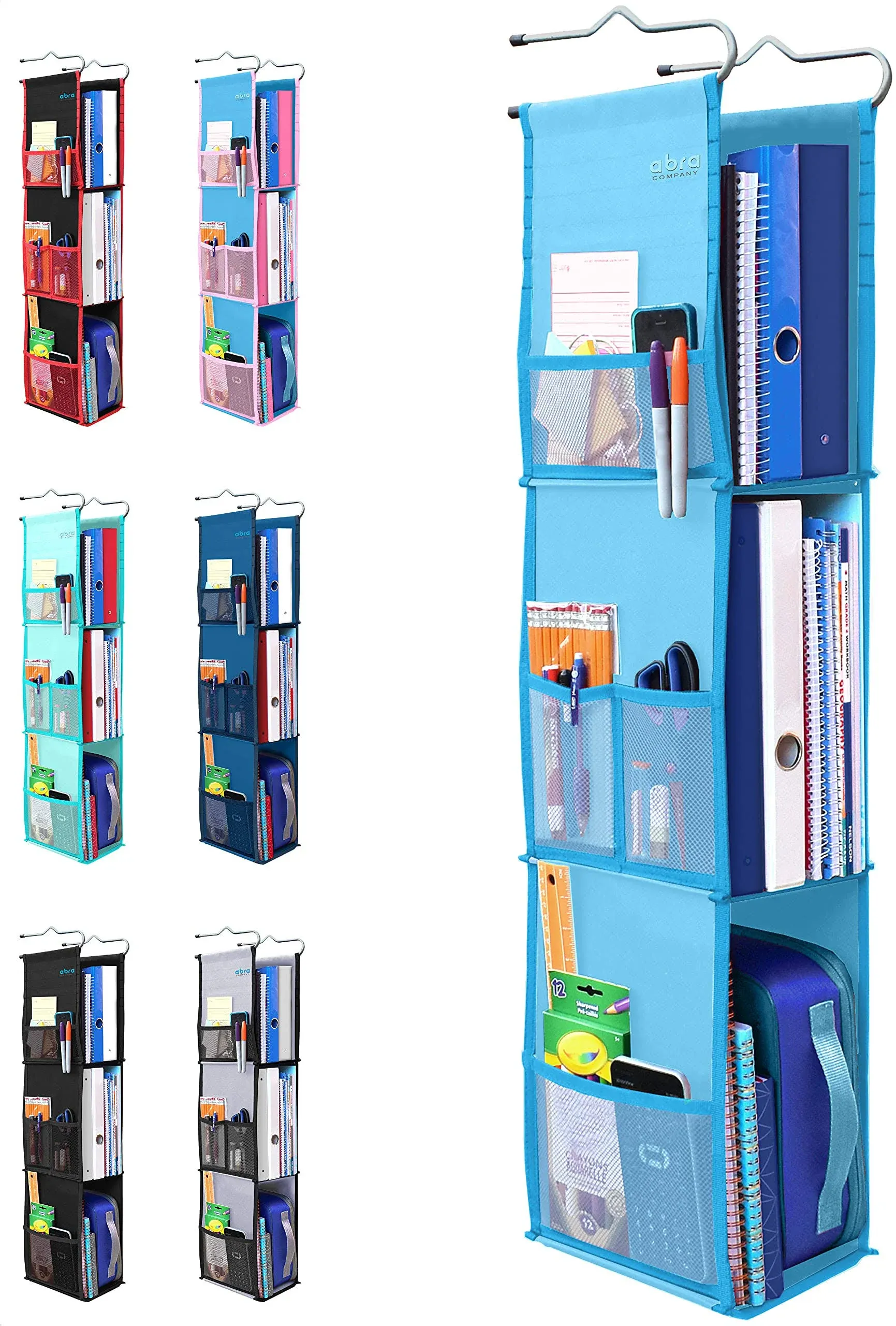 3 Shelf Hanging Locker Organizer for School, Gym, Work, Storage | Wide Shelf