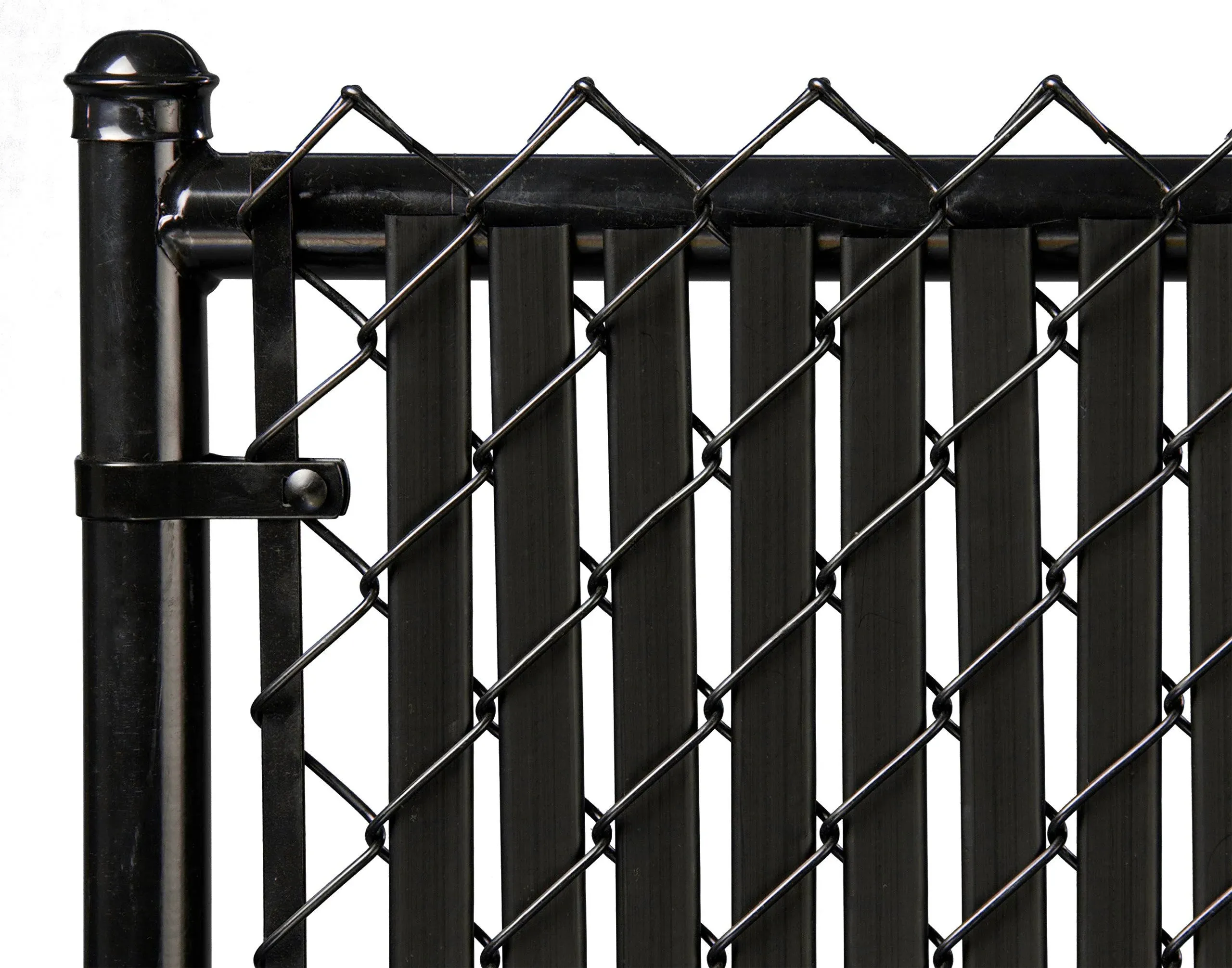 Privacy Slats 6ft Black Tube Slat for Chain Link Fence