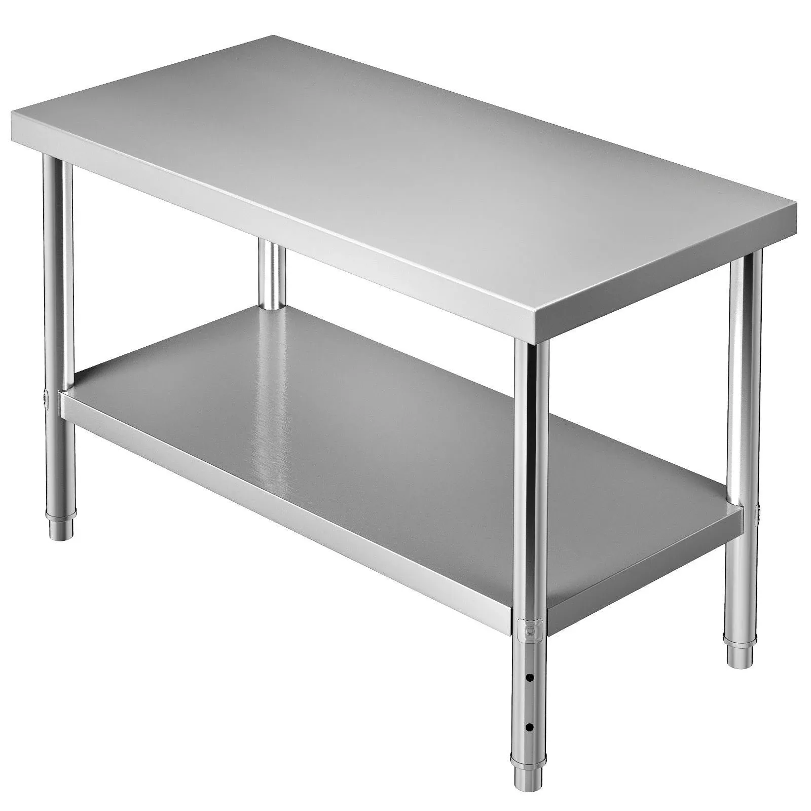 VEVOR Stainless Steel Prep Table 48 x 24 x 34 Inch