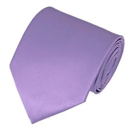 Romario Manzini Solid Lavender Traditional Men's Necktie, Size: Adult Regular, Purple