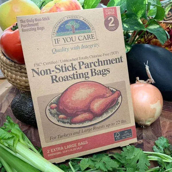 If You Care: Non-Stick Parchment Roasting Bags Medium, 6 BG