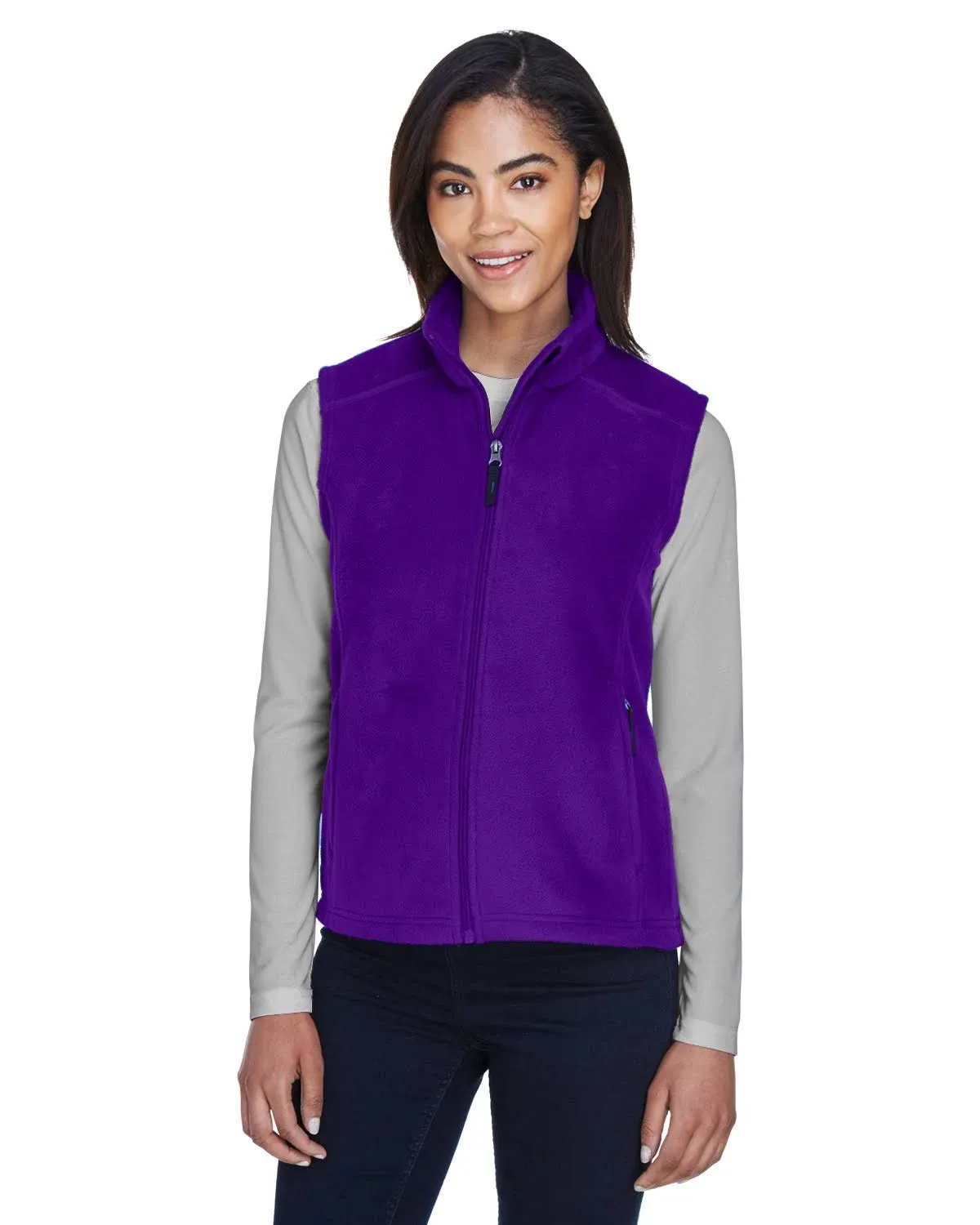 Core 365 78191 Ladies' Journey Fleece Vest - Campus Purple