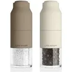 LARS NYSØM LARS NYSM Salt and Pepper Grinder Set Stainless Steel with Adjustable Grinder I Bottle Design Spice Mills Set Manual