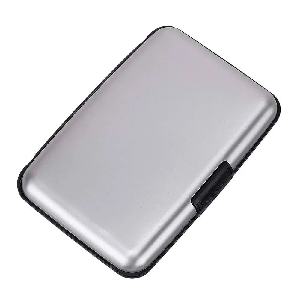 Elfish Mini RFID Aluminum Wallet Credit Cards Holder Business Card Case Metal ID ...