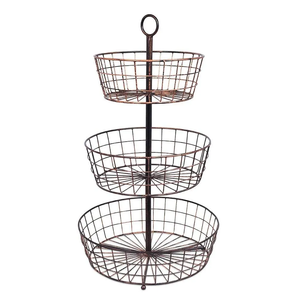 BirdRock Home 3 Tier Wire Fruit Basket