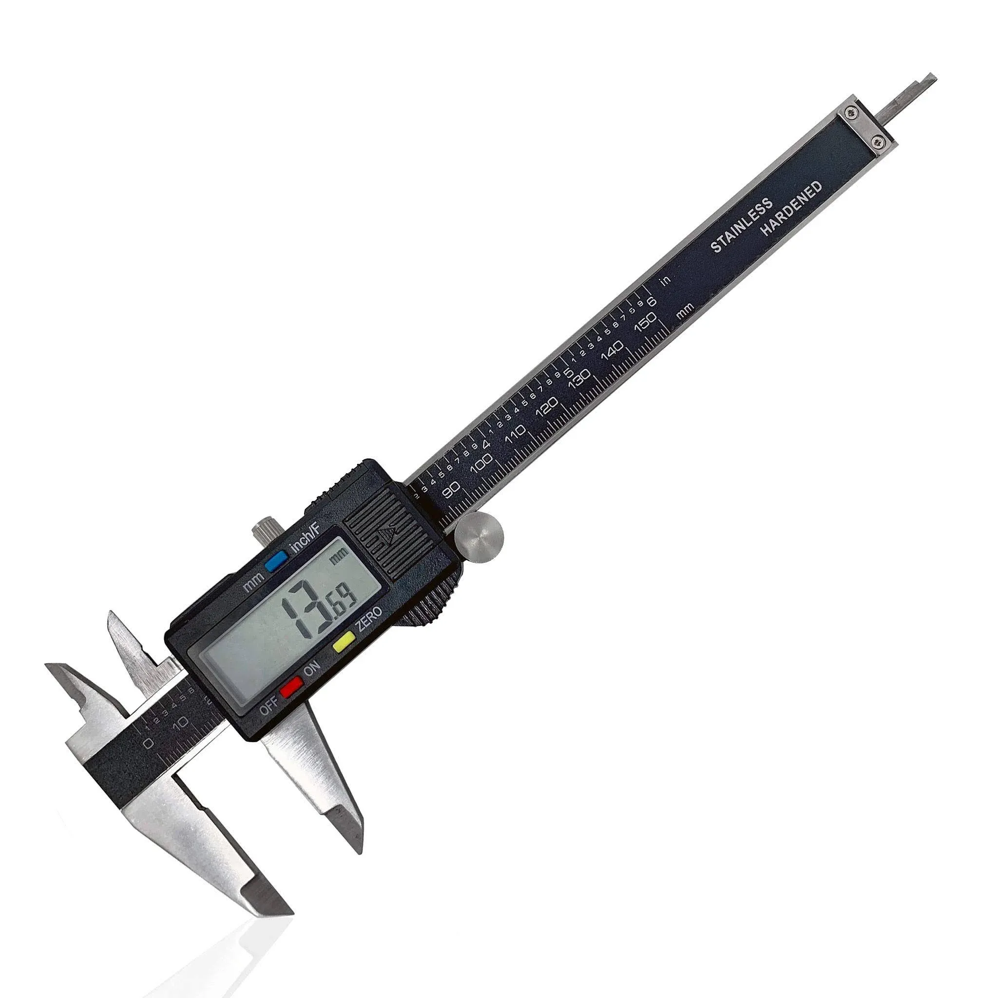 Segomo Tools 6 Inch Electronic Digital Calipers: Inch, Fractions, Millimeter Conversion - DIGICAL6