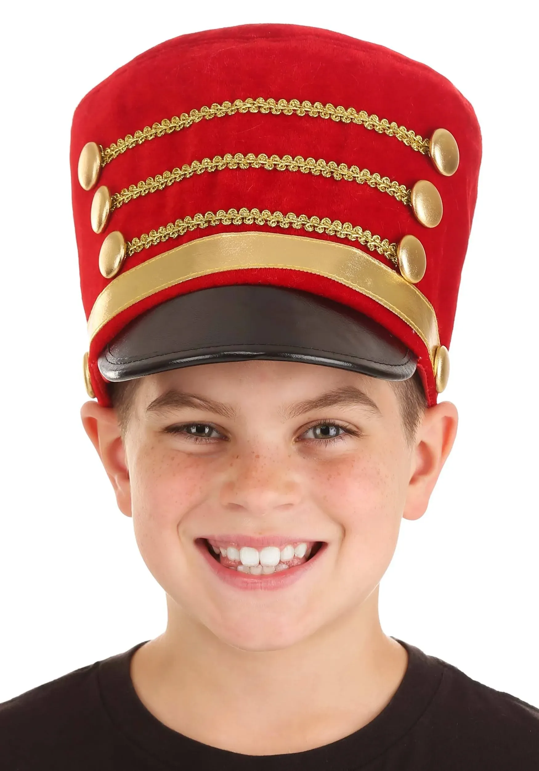 Fun Costumes Toy Soldier Hat for Boys, Men's, Size: Standard, Red