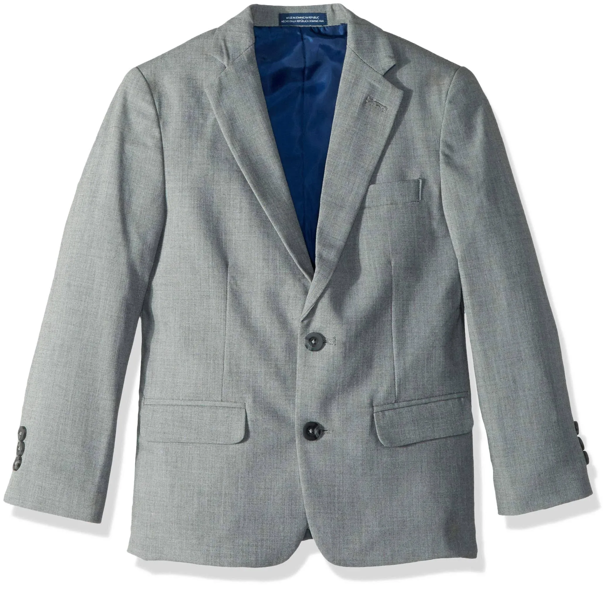 Izod Boys Bi-Stretch Blazer Jacket 12 Sharkskin Light Grey, Boy's