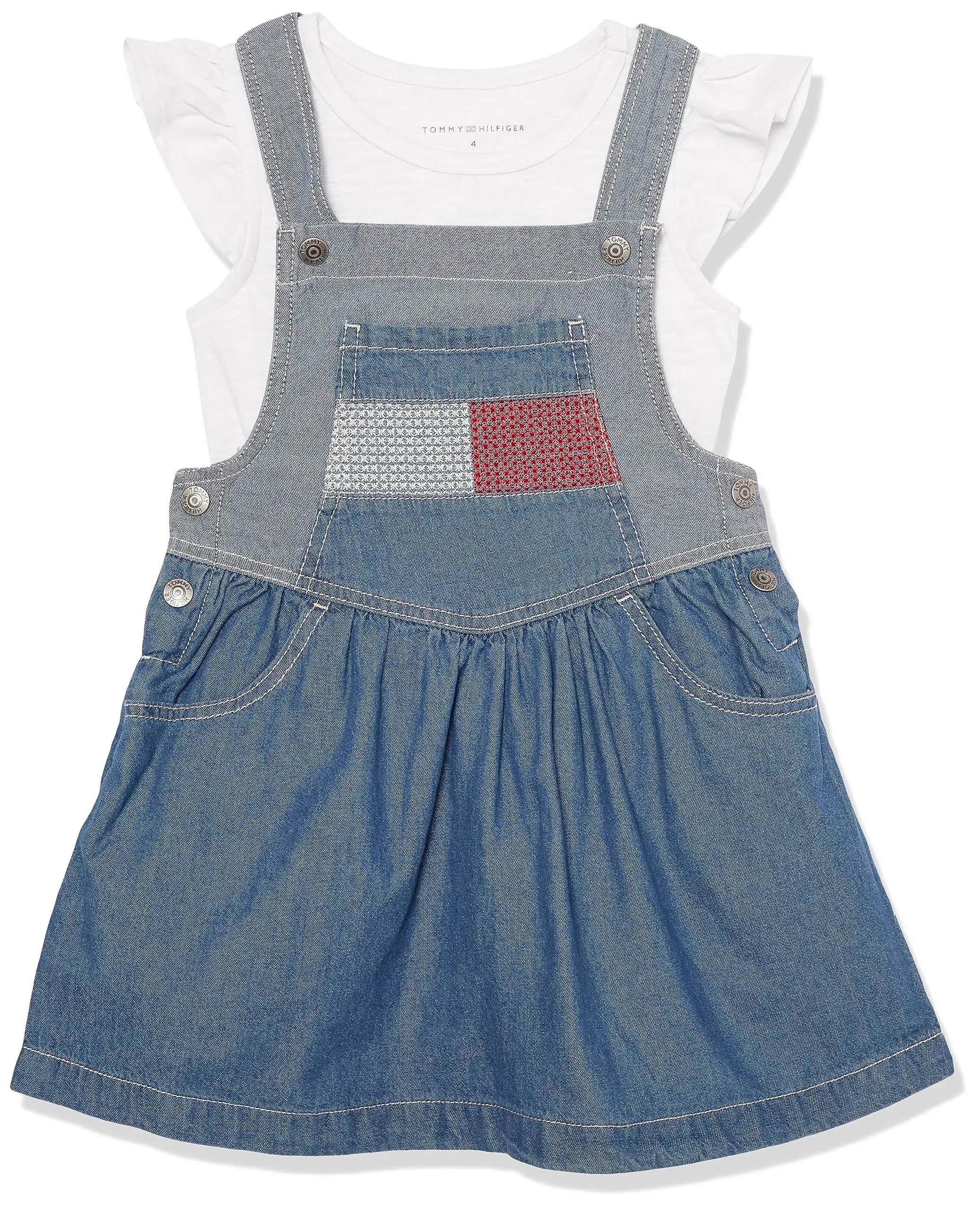 Tommy Hilfiger Girls 2 Pieces Skirtall Set