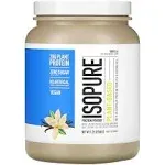 Isopure Vanilla Vegan Protein Powder, with Monk Fruit Sweetener & Amino Acids, Post Workout Recovery, Sugar Free, Plant Based, Organic Pea Protein, Dairy Free, 20 Servings (Packaging May Vary)