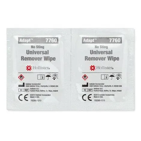 Hollister Adapt 7760 Universal Adhesive Remover Wipes Box of 50