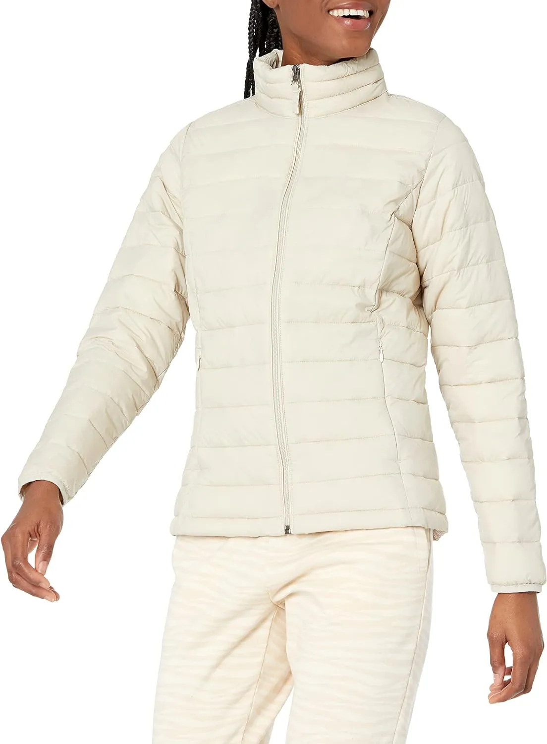 Women&#x27;s Lightweight\u205fLong-Sleeve Water-Resistant Puffer Jacket