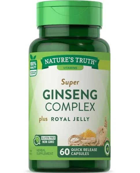 "Nature's Truth, Ginseng Complex 800 mg Supplement, 60 Count"