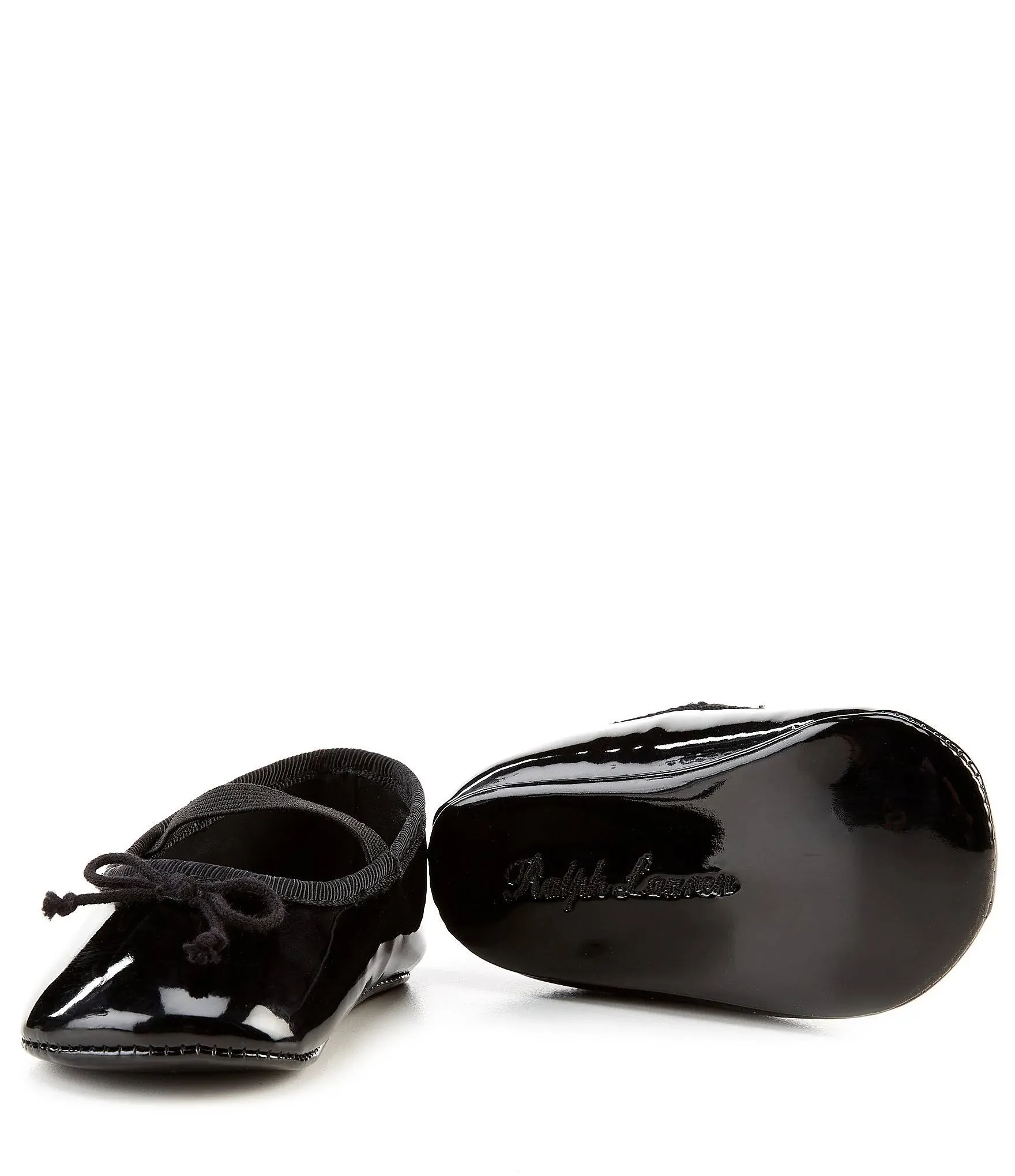 Kids' Allie Black Patent Ballet Flat