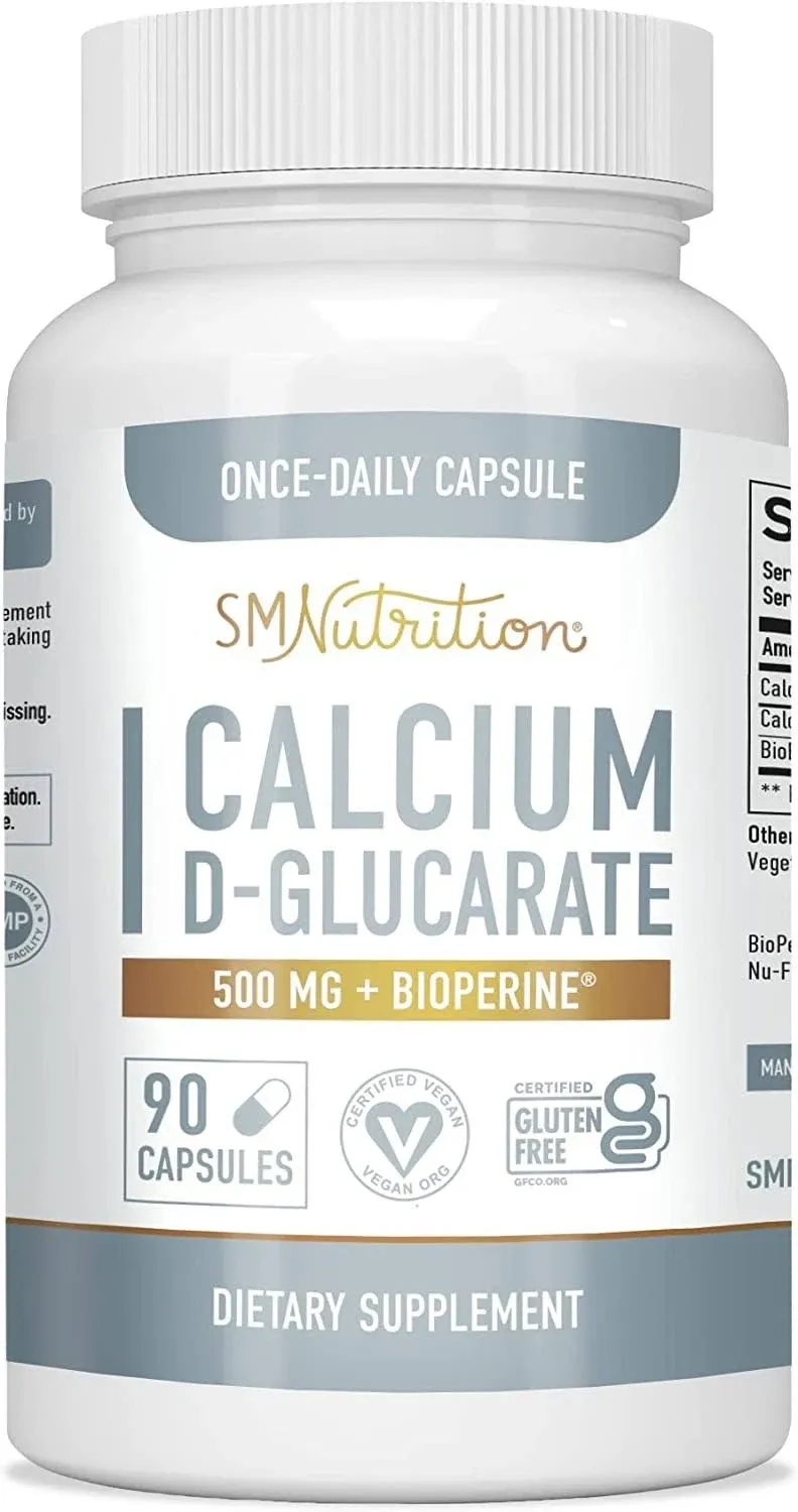 SMNutrition Calcium D-Glucarate Capsules Cdg for Liver Detox & Cleanse