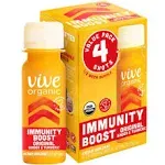 Vive Organic Wellness Shots, Original, Immunity Boost, Value Pack - 4 pack, 2 fl oz bottles