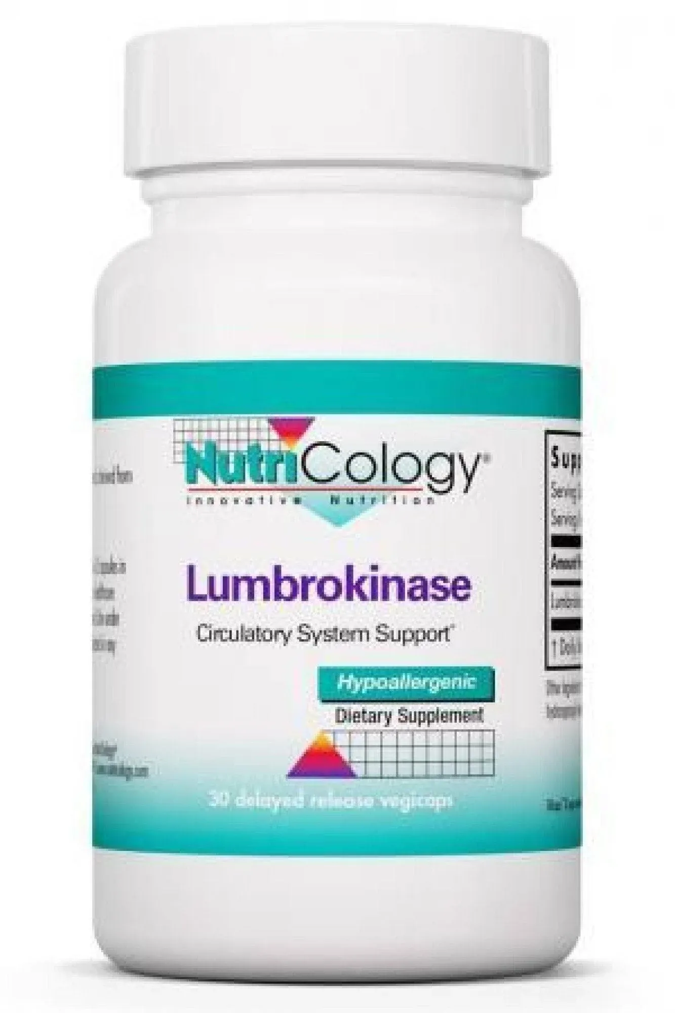 Nutricology Lumbrokinase 30 Capsules