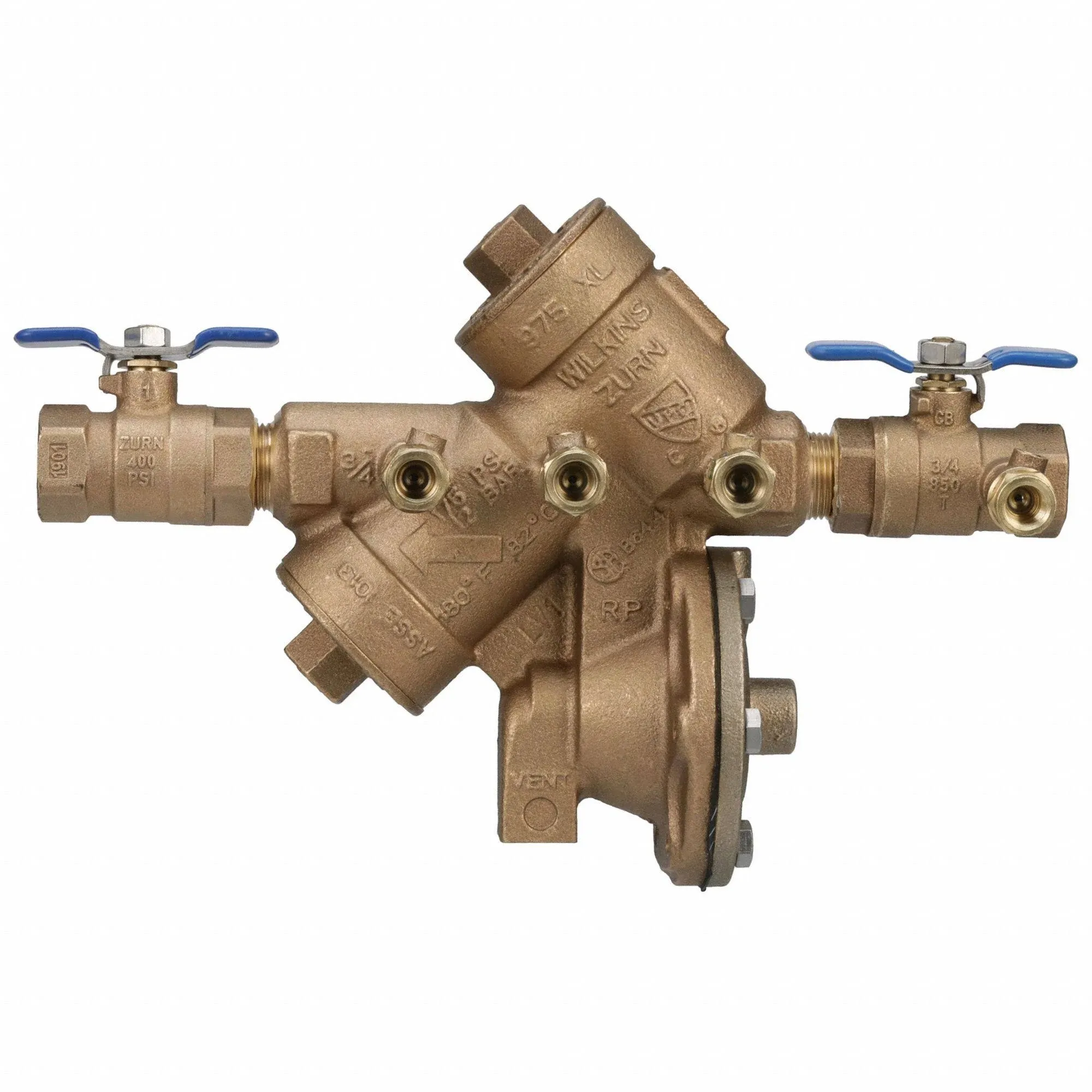 Zurn Wilkins 3/4-in Bronze MNPT Reduced Pressure Backflow Preventer Lowes.com