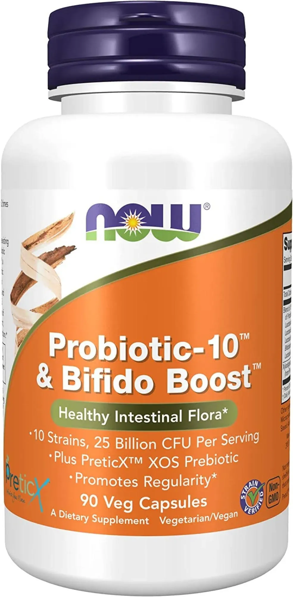 Now Probiotic-10 & Bifido Boost, Healthy Intestinal Flora, Veg Capsules - 90 veg capsules