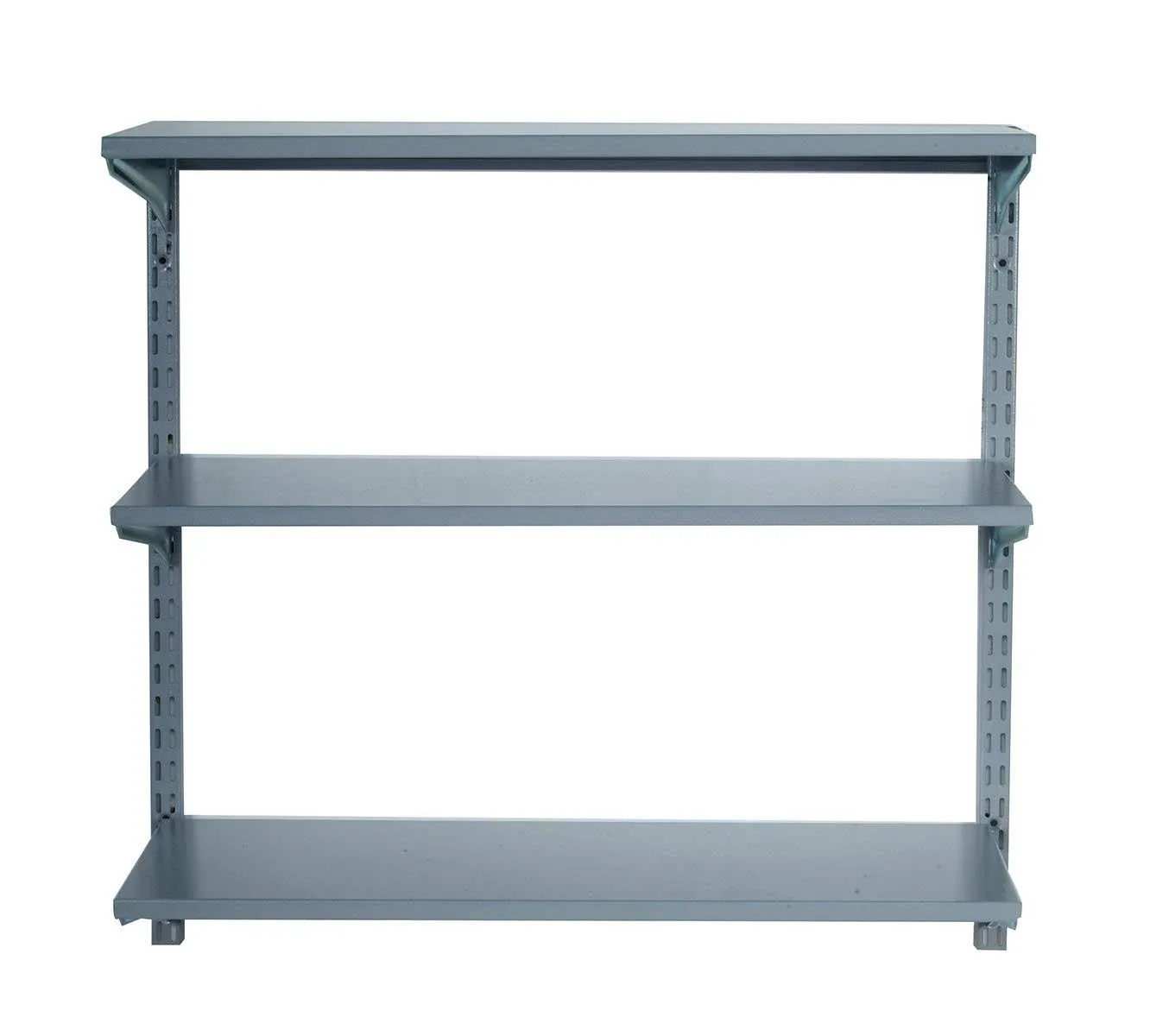 Triton Products Gray Steel Shelf Kit 33-in L x 13.25-in D (3 Decorative Shelves)