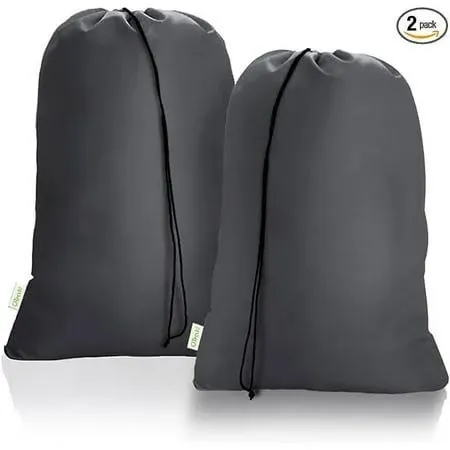 Laundry Bag 28x45 inch, 2 Pack Laundry Sacks with Drawstrings Extra Large Travel Laundry Bag Hamper Liner Heavy Duty Dirty Clothes Organizer Storage Bag Easy Fit a Laundry Hamper or Basket