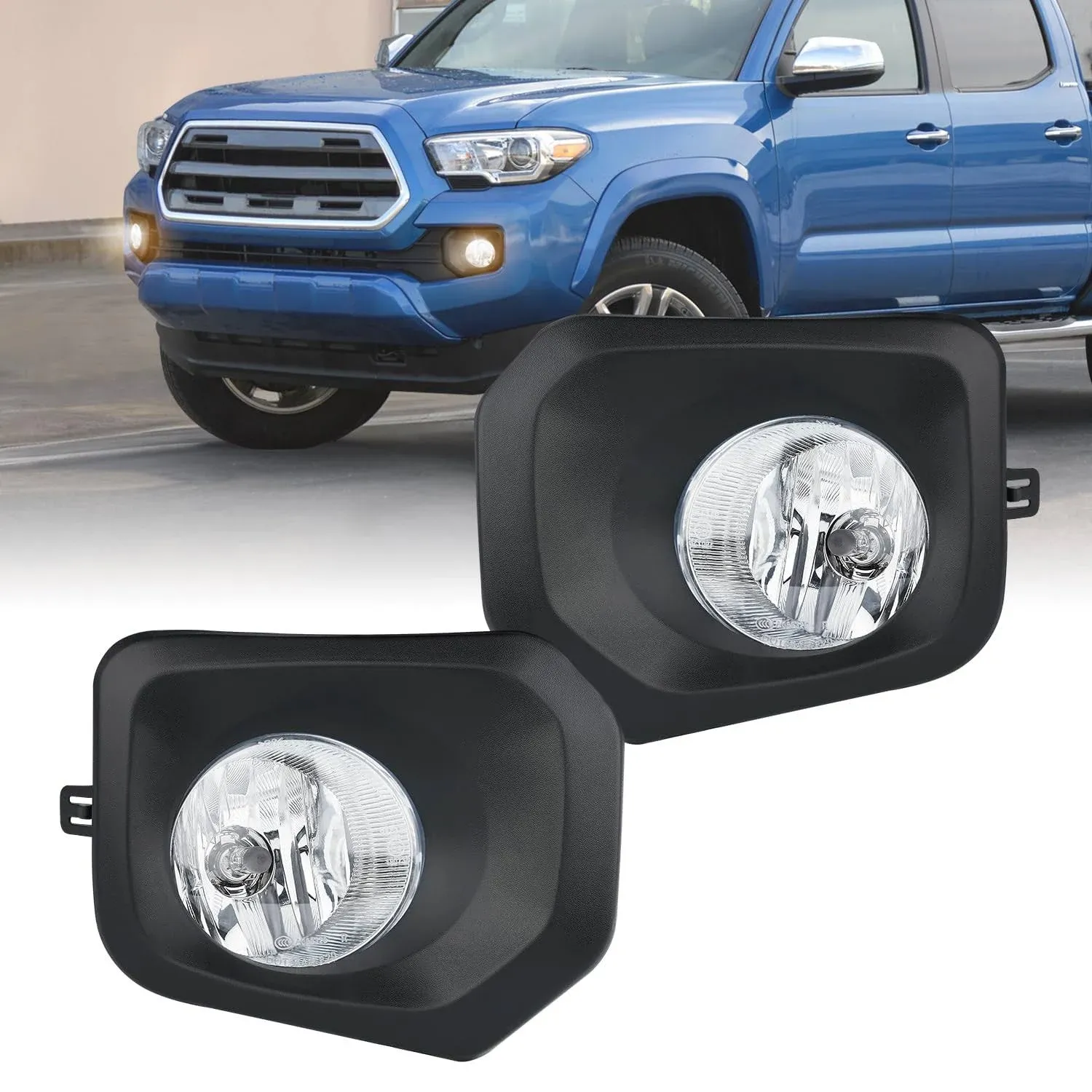 For 2016-2023 Toyota Tacoma SR SR5 Fog Lights LED Front Bumper Lamps