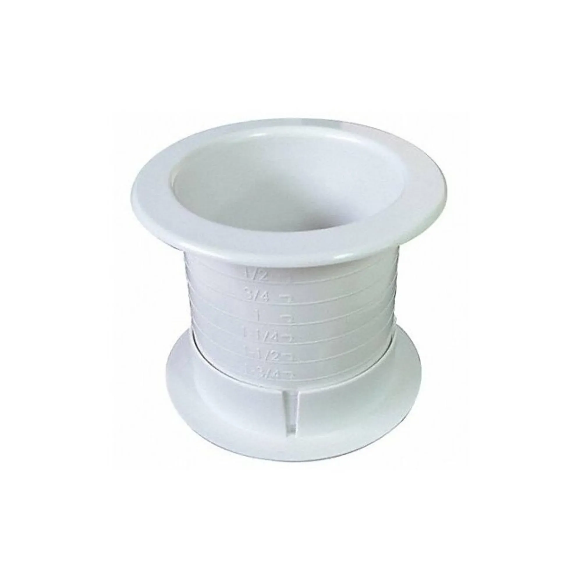 Fast Cap Dually 2.5 Single WH Dual Sided Grommet,Wht,2.5In