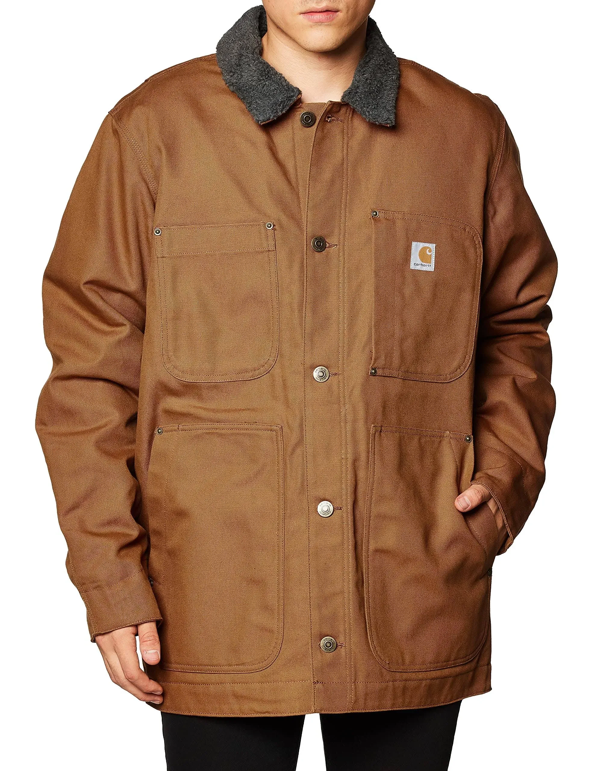 Carhartt Men's Full Swing Chore Coat, Carhartt Brown, XL