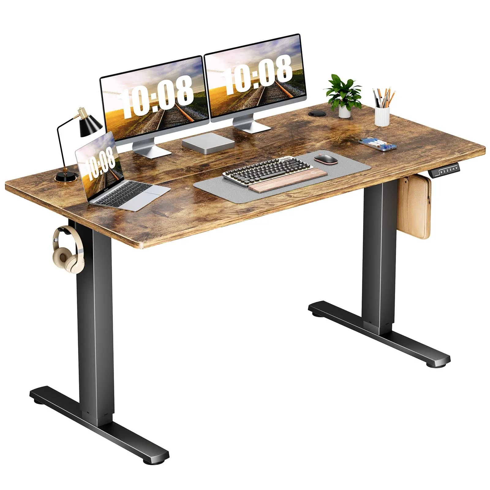 Sweetcrispy Standing Desk Adjustable Height, 55inch Electric Sit Stand Up Desk ...