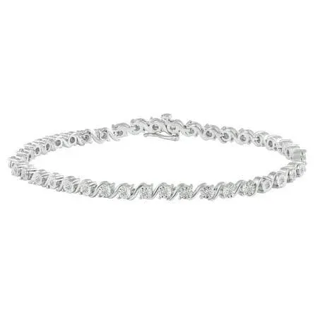 1/3ct tw Diamond Tennis Bracelet in 925 Sterling Silver