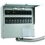 RELIANCE Controls 10 Circuit 50-Amp Transfer Switch 510C