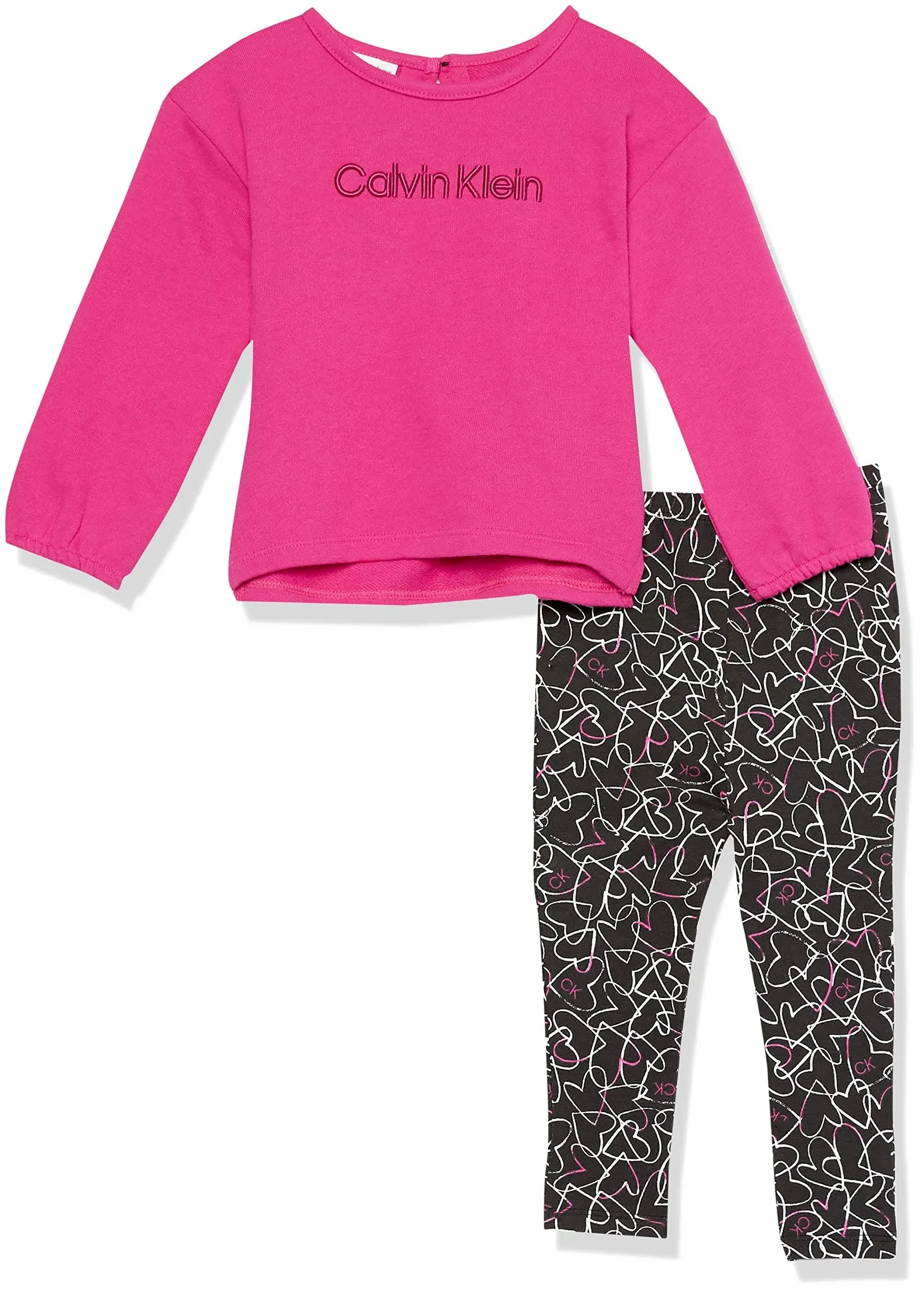 Calvin Klein Baby Girls 2 Pieces Jogger Set