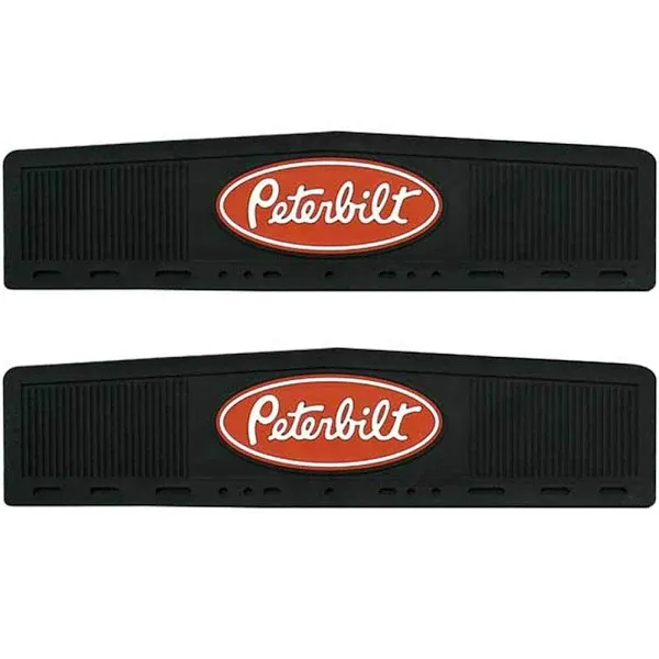 Peterbilt Heavy Duty 6" x 24" x 1/4" Rubber Semi Truck Mud Flaps-Set