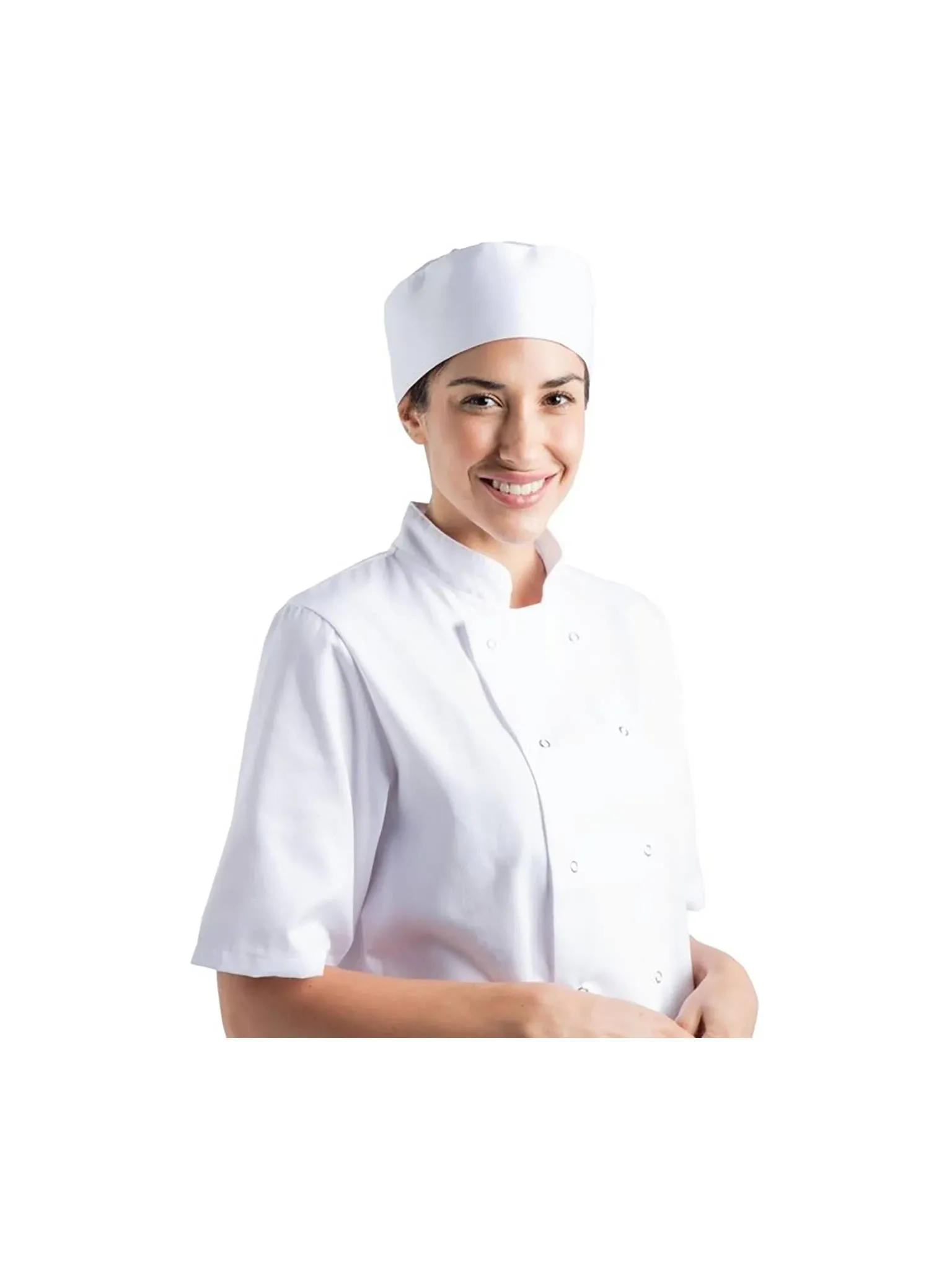 Chef Works DFWBWHT0 Cool Vent Chef Beanie, White