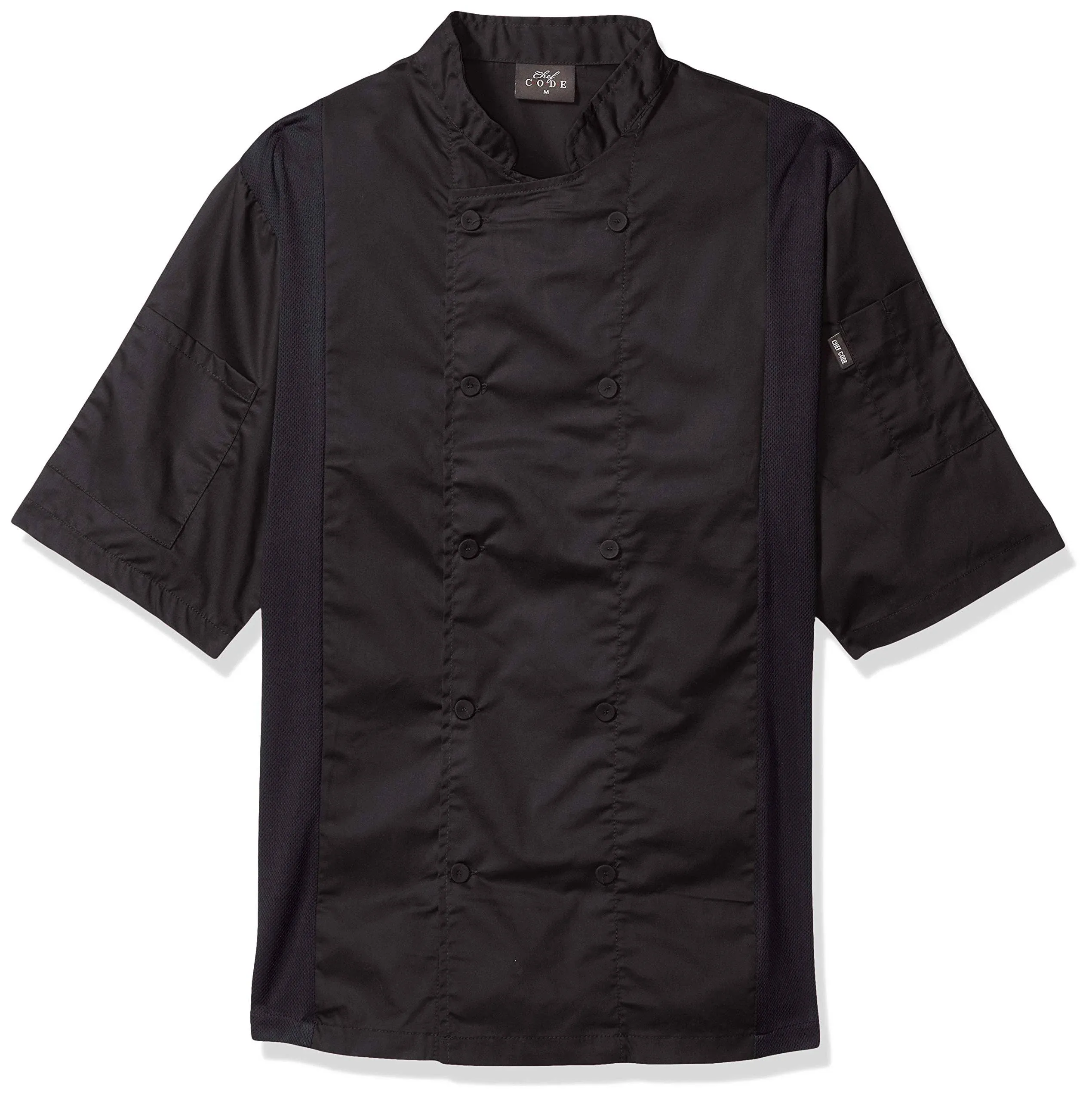 Chef Code Cool Breeze Side Vent Chef Coat, Charcoal, 3XL, Infant Boy's, Gray