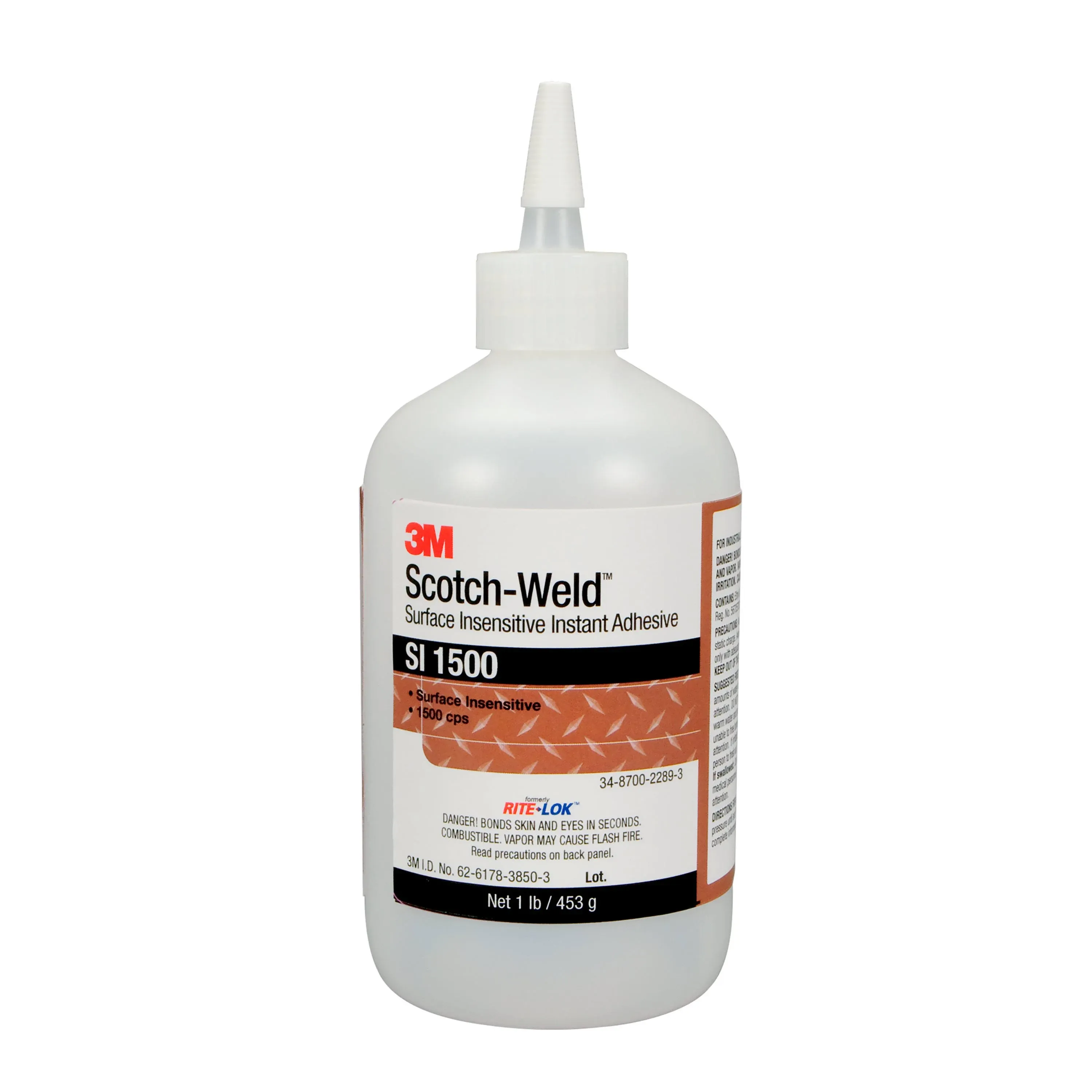 3M Scotch-Weld Surface Insensitive Instant Adhesive SI1500, 2 oz Bottle