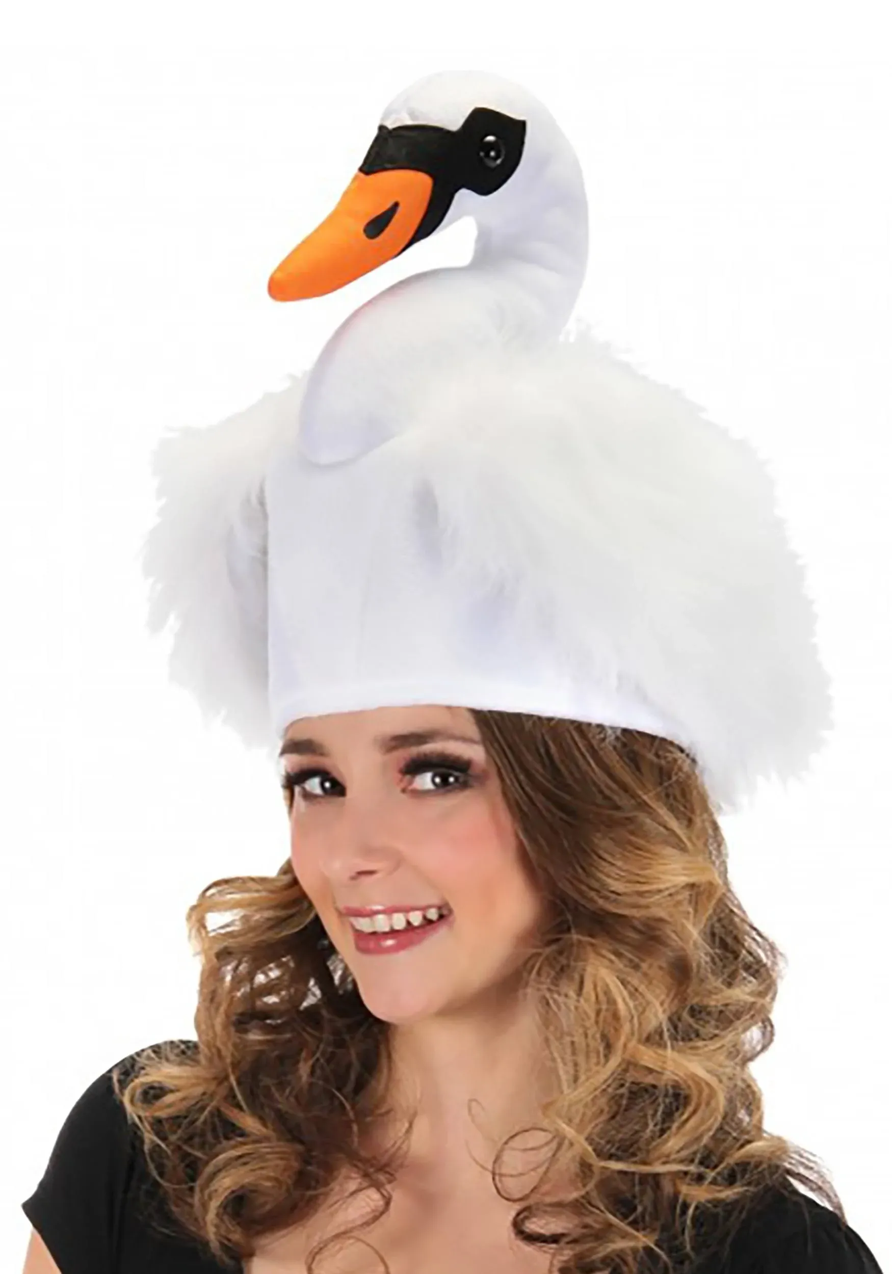 elope Swan Plush Hat Standard