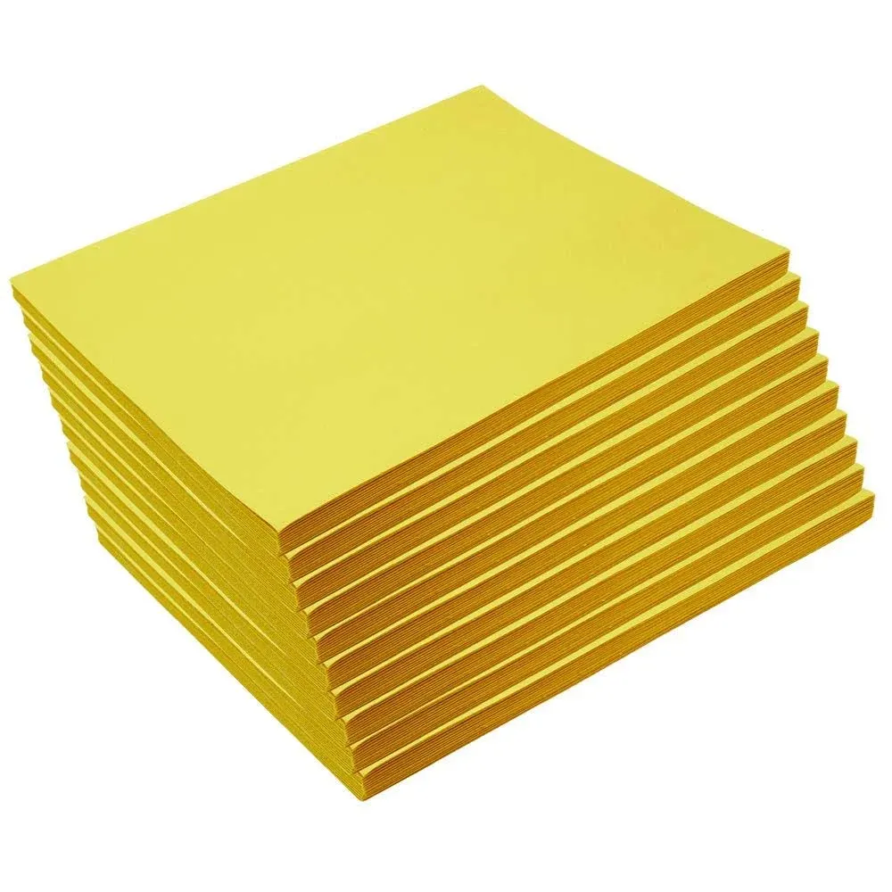 Yellow 9" x 12" Heavyweight Construction Paper Pack 50 Sheets