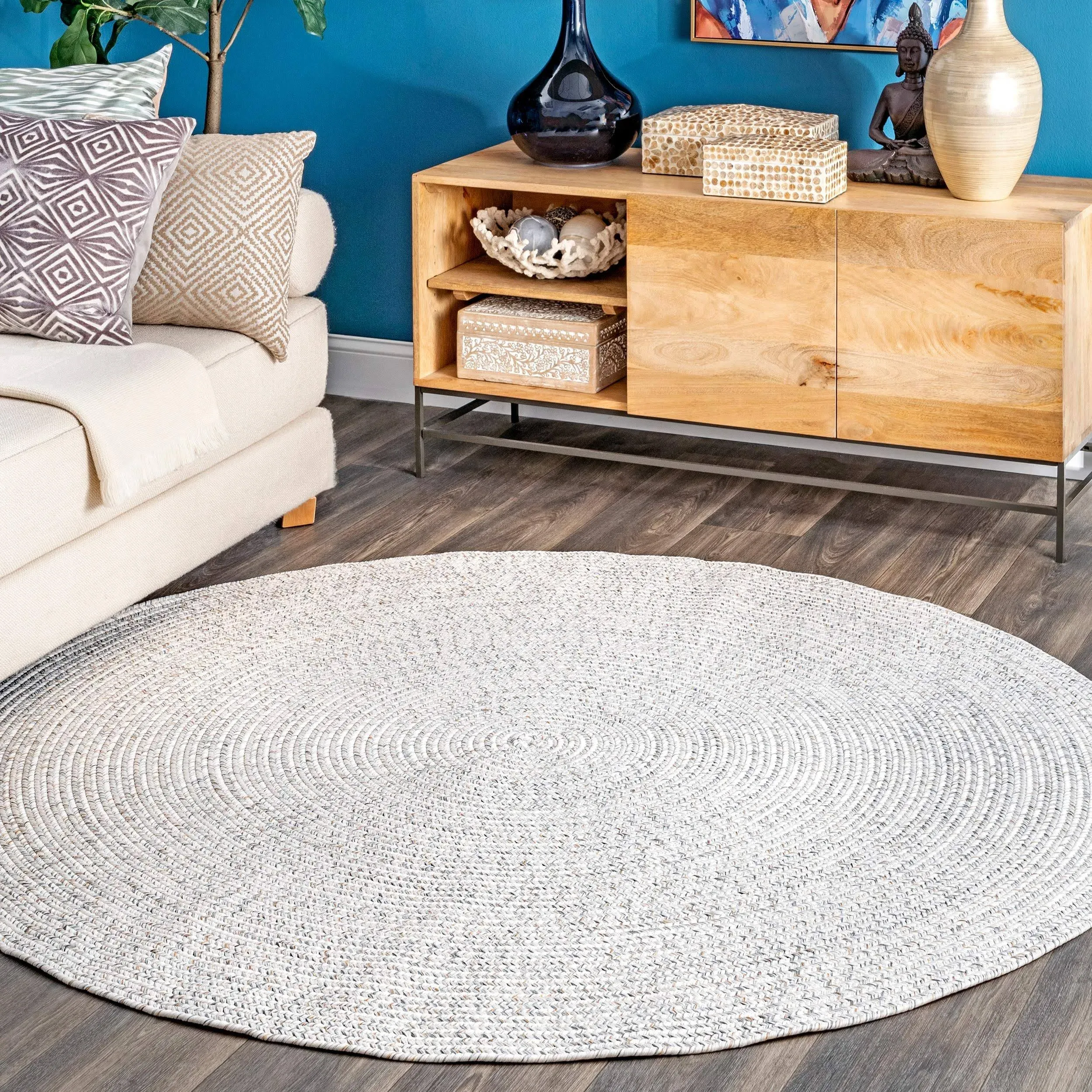 Everywhere Hand-Braided Indoor/Outdoor Rug | Ivory