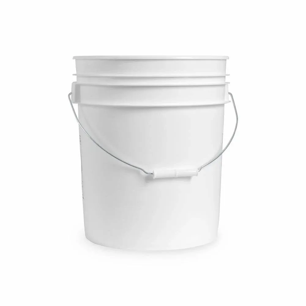 ePackageSupply 5 Gallon White Plastic Bucket Only - Durable 90 Mil All Purpose Pail - Food Grade Buckets NO LIDS Included - Contains No BPA Plastic - Recyclable - 20 Pack Buckets ONLY