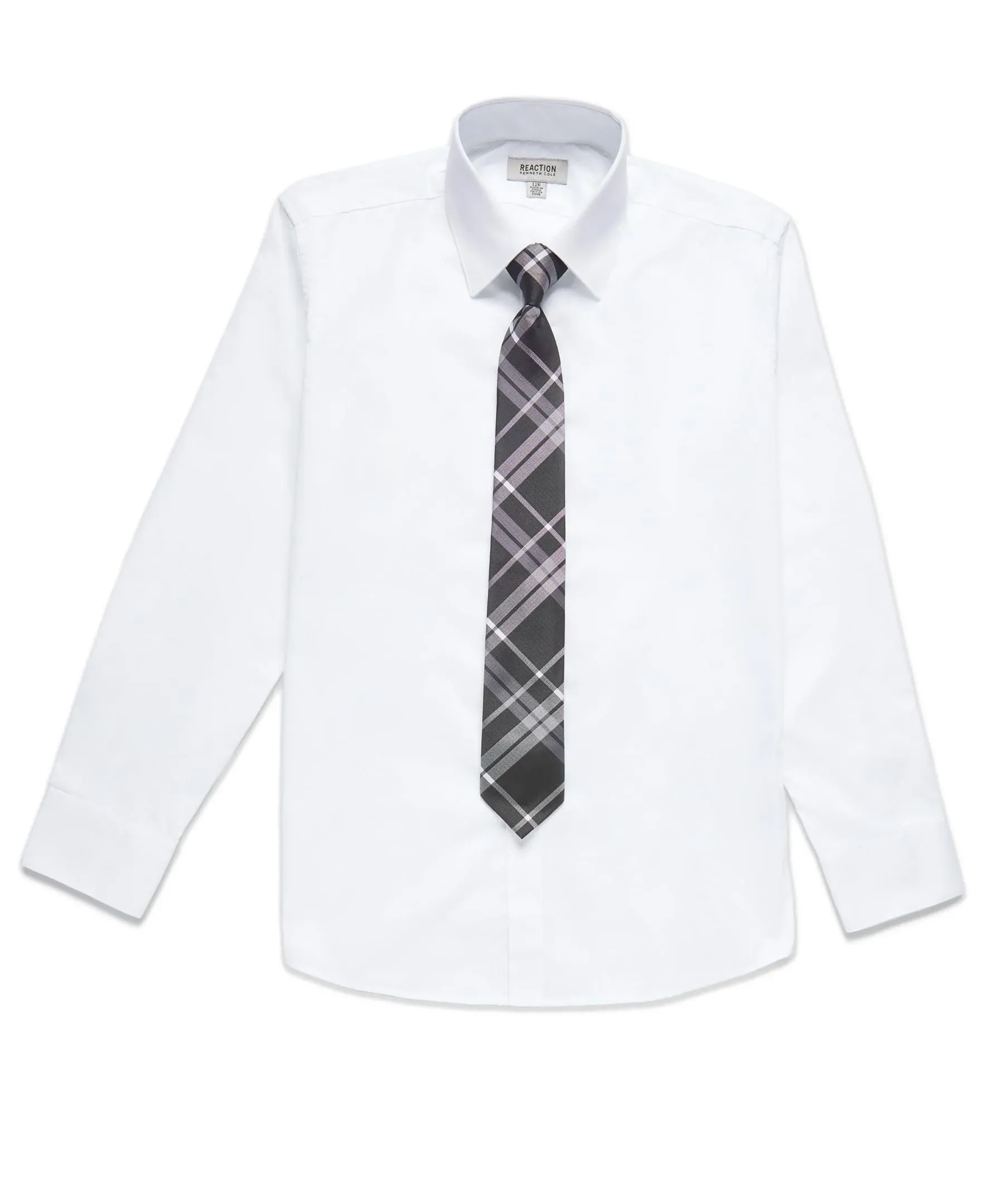 Kenneth Cole Boys' Reaction Dress Shirt and Tie Set