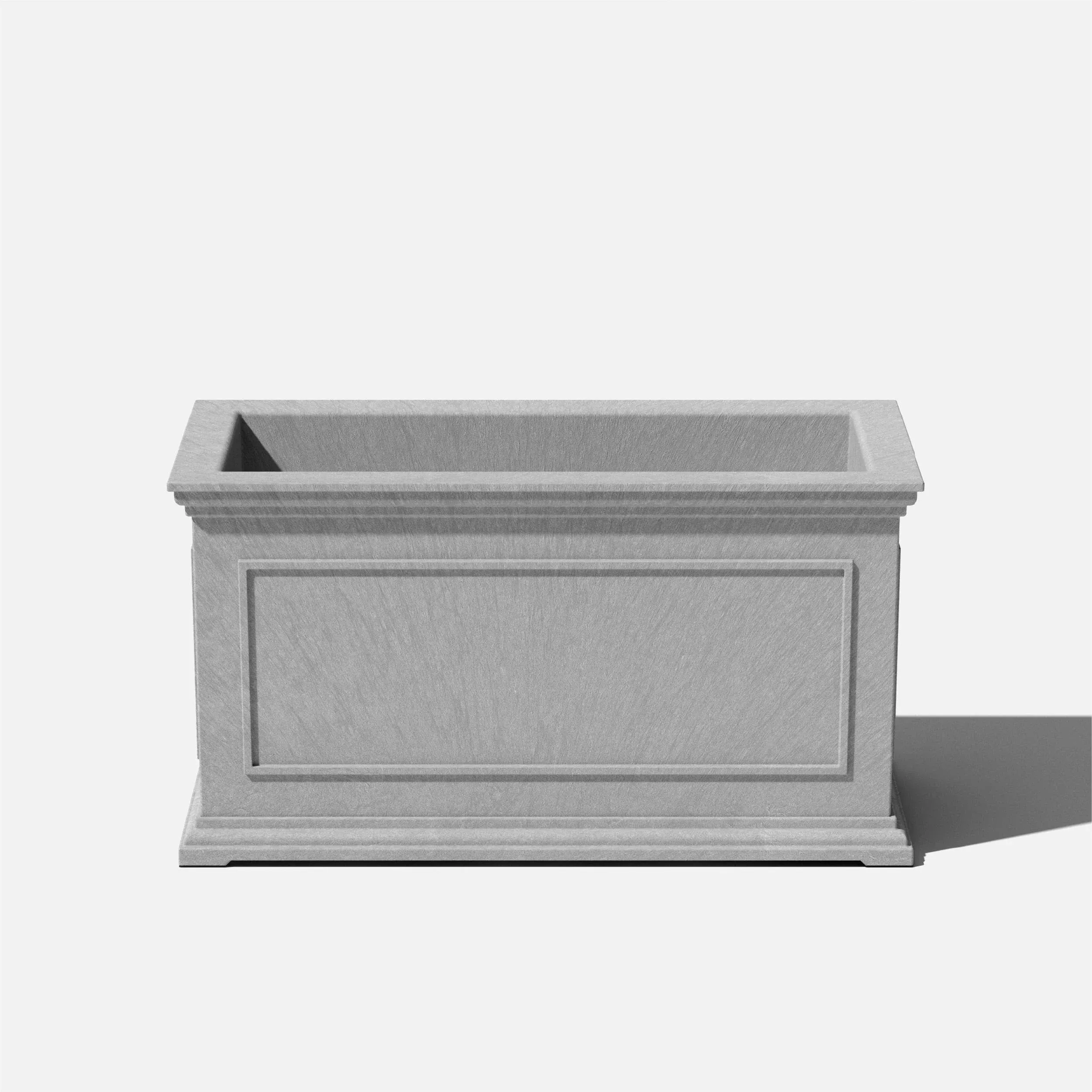 Veradek Brixton Series 33 in. L Gray Plastic Planter BXVLG33G