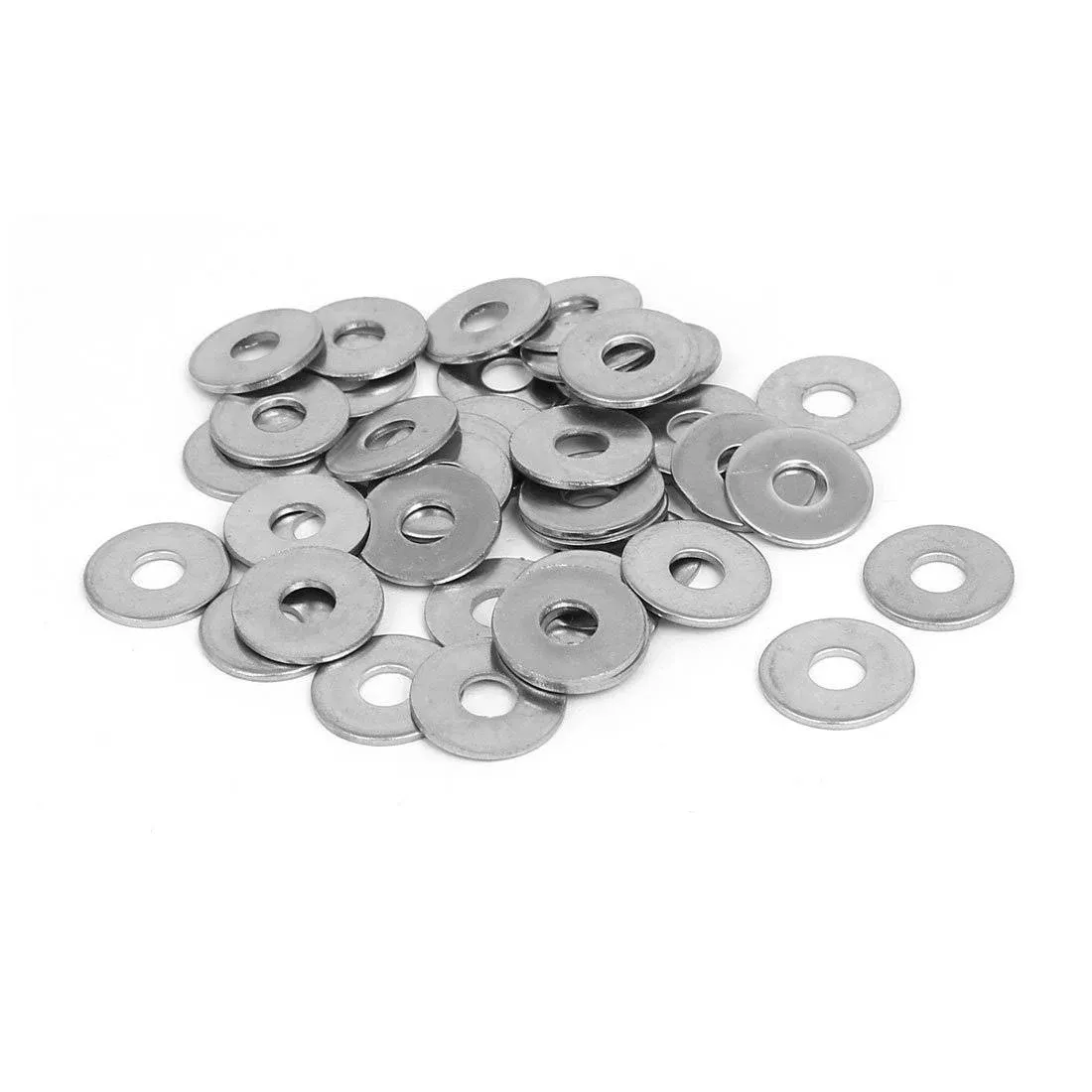 M5x15mmx1.2mm 316 Stainless Steel Flat Washers Gasket Fastener 40pcs