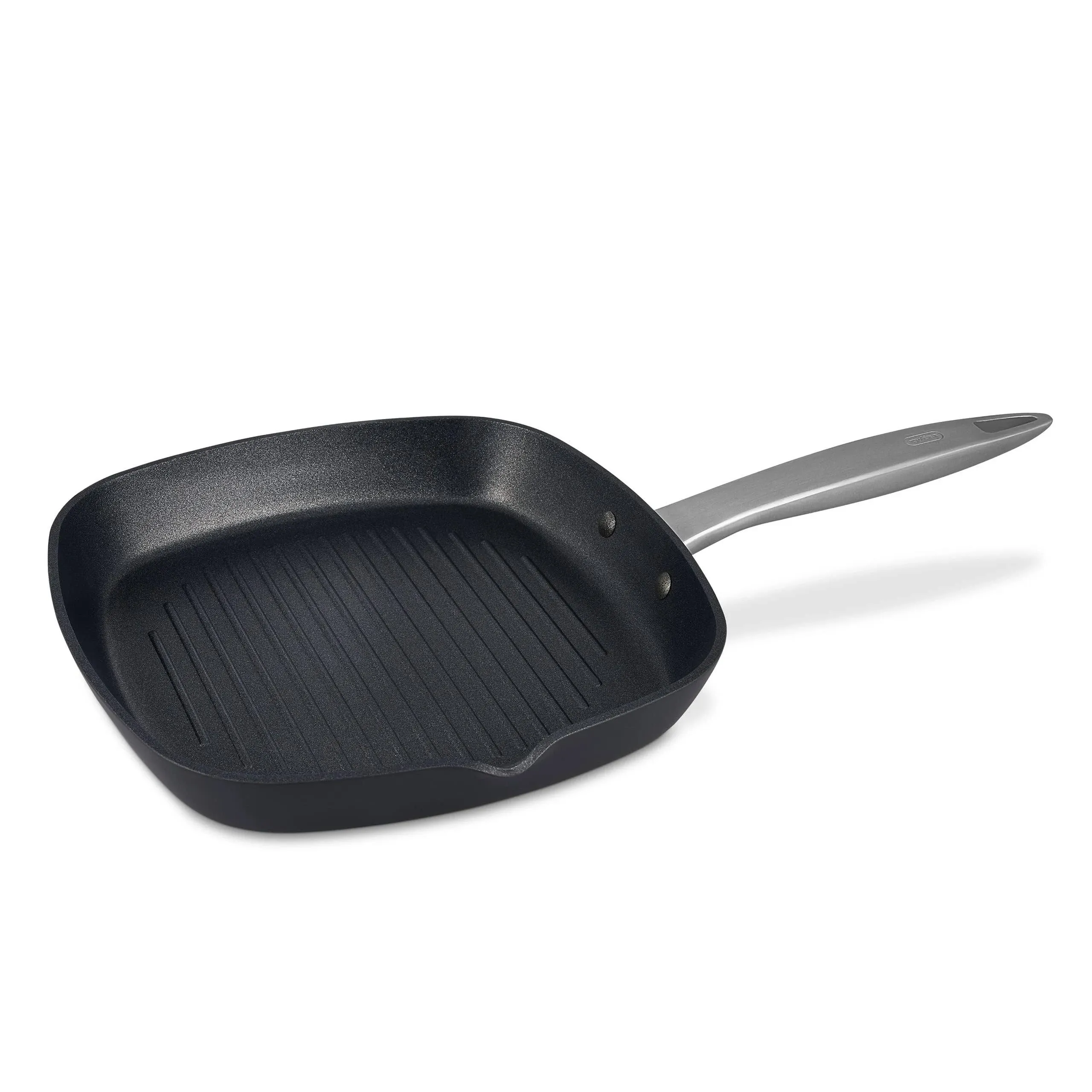 Zyliss Ultimate Pro Nonstick Grill Pan - Hard Anodized Grill Pan with Pour Spout - Non-Stick Stainless Steel Cookware - Scratch-Resistant and Dishwasher-Safe Pan - 10 inches