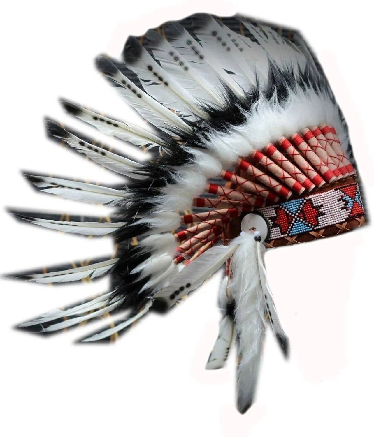 The World of Feathers Short American Indian Inspired Feather Headdress Festival ...