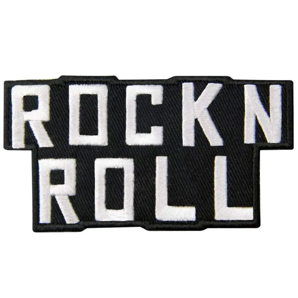 Embroidered Iron Sew On Clothing Patch word Alphabet logo appliques for Jeans