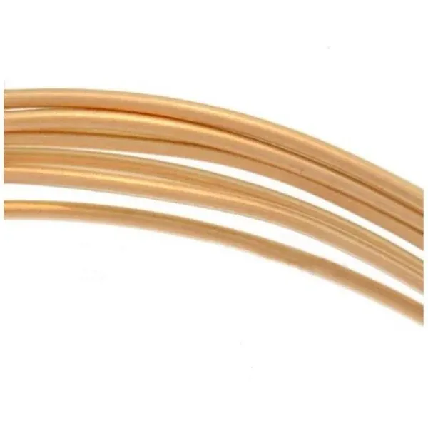 uGems 5 ft 14K Gold Filled Round Wire Half Hard 20 Gauge