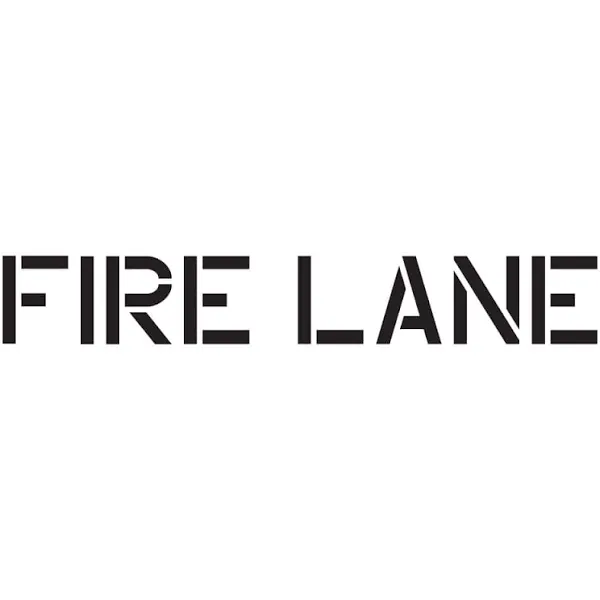 Fire Lane Stencil